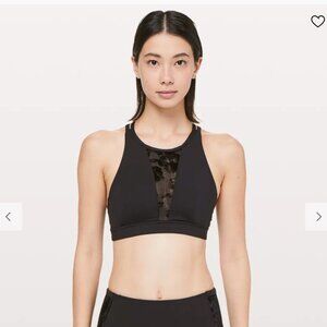 Lululemon Energy Bra Flocked In Black